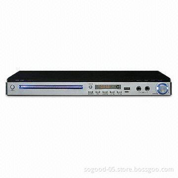DivX DVD Player with Automatic Screen Protection, Supports CVBS, S-Video, and Coaxial Outputs